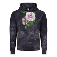 Cloud Black Silver Lining Rose Vintage Hoodie - LillyAllenDesigns