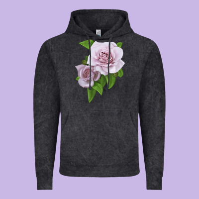 Silver Lining Rose Vintage Hoodie Designed By Lillyallendesigns
