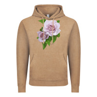 Vintage Coffee Silver Lining Rose Vintage Hoodie - LillyAllenDesigns