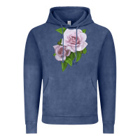 Vintage Denim Silver Lining Rose Vintage Hoodie - LillyAllenDesigns