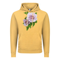 Vintage Mustard Silver Lining Rose Vintage Hoodie - LillyAllenDesigns