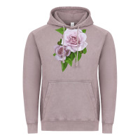 Vintage Zinc Silver Lining Rose Vintage Hoodie - LillyAllenDesigns