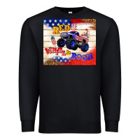 Black red white & boom Premium Sweatshirt - TumblerDesignByShophia