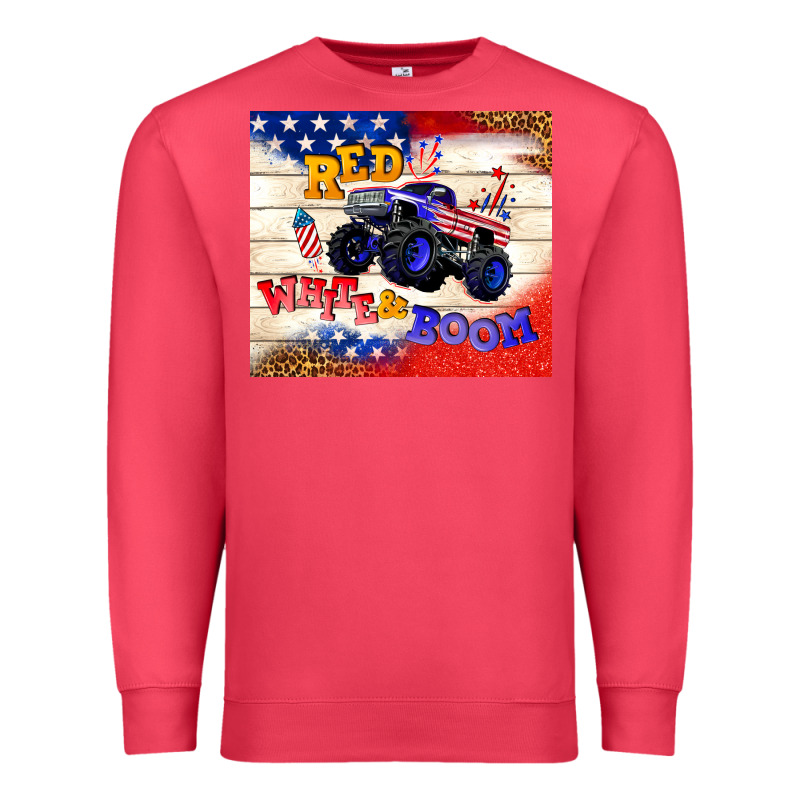 Red White & Boom Premium Sweatshirt by TumblerDesignByShophia | Teevron