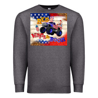 Charcoal Heather red white & boom Premium Sweatshirt - TumblerDesignByShophia