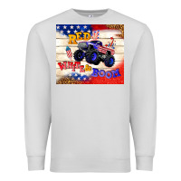 Dove Grey red white & boom Premium Sweatshirt - TumblerDesignByShophia