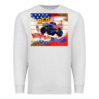 Oatmeal Heather red white & boom Premium Sweatshirt - TumblerDesignByShophia
