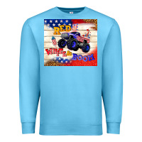 Ocean Blue red white & boom Premium Sweatshirt - TumblerDesignByShophia