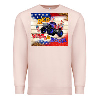 Pale Pink red white & boom Premium Sweatshirt - TumblerDesignByShophia