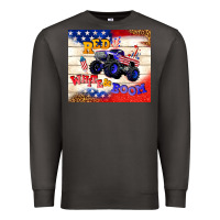 Smoke red white & boom Premium Sweatshirt - TumblerDesignByShophia