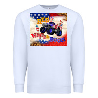 White red white & boom Premium Sweatshirt - TumblerDesignByShophia