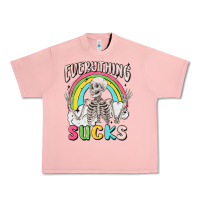Salmon everything sucks Urban Heavy Tee - MaliasSmallBusiness