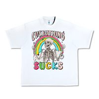 White everything sucks Urban Heavy Tee - MaliasSmallBusiness