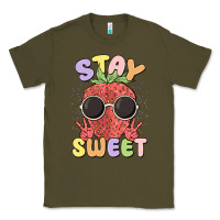 Army Green stay sweet Classic Tee - MaliasSmallBusiness