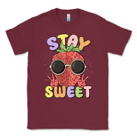 Burgundy stay sweet Classic Tee - MaliasSmallBusiness