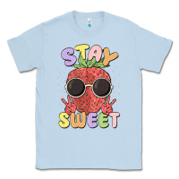 Dusty Blue stay sweet Classic Tee - MaliasSmallBusiness