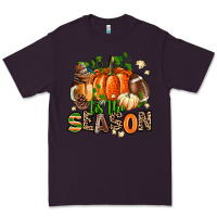 Plum fall and american football tis the season Premium Tee - AdoDesignShop