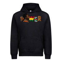 Black Power Juneteenth Urban Hoodie - FaDigitalArtStudio