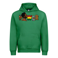 Emerald Power Juneteenth Urban Hoodie - FaDigitalArtStudio