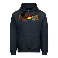 Navy Power Juneteenth Urban Hoodie - FaDigitalArtStudio
