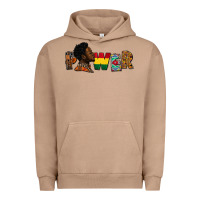 Pigment Burro Power Juneteenth Urban Hoodie - FaDigitalArtStudio