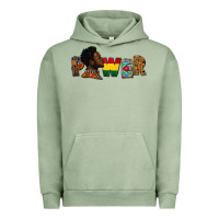 Pigment Oil Green Power Juneteenth Urban Hoodie - FaDigitalArtStudio