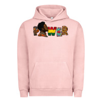 Pigment Salmon Power Juneteenth Urban Hoodie - FaDigitalArtStudio