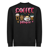 Black coffee please Heavyweight Sweatshirt - MaliasSmallBusiness