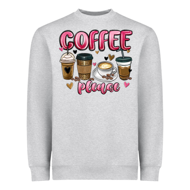 Coffee Please Heavyweight Sweatshirt by MaliasSmallBusiness | Teevron