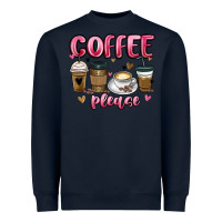 Navy coffee please Heavyweight Sweatshirt - MaliasSmallBusiness