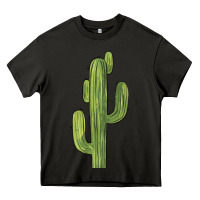 Asphalt cactus Heavy Core Tee - BarkalooDesign