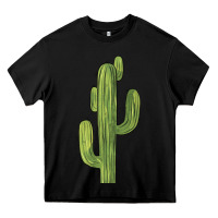 Black cactus Heavy Core Tee - BarkalooDesign
