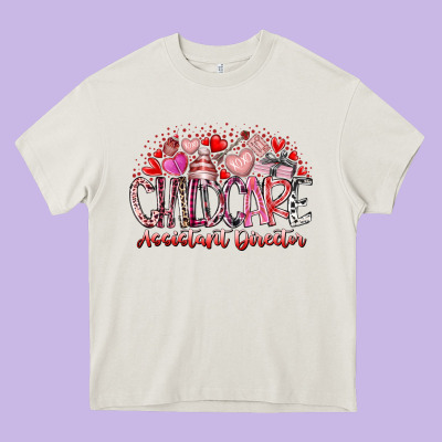 Childcare Assistant Director Heavy Core Tee Designed By Racoondesign