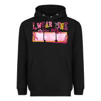 Black Personalized i wear pink for my Heavyweight Hoodie - texasbilliewilder