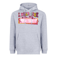 Heather Grey Personalized i wear pink for my Heavyweight Hoodie - texasbilliewilder
