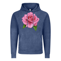 Vintage Denim Perfume Delight Rose Vintage Hoodie - LillyAllenDesigns