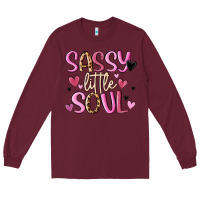 Burgundy sassy little soul Long Sleeve Tee - MaliasSmallBusiness
