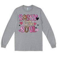 Heather Grey sassy little soul Long Sleeve Tee - MaliasSmallBusiness