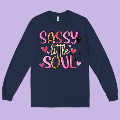 Sassy Little Soul Long Sleeve Tee Designed By Maliassmallbusiness