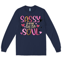 Navy sassy little soul Long Sleeve Tee - MaliasSmallBusiness