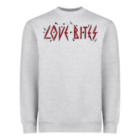 Heather Grey love bites Heavyweight Sweatshirt - MaliasSmallBusiness