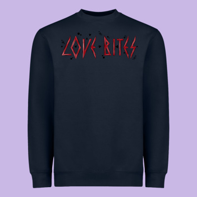 Love Bites Heavyweight Sweatshirt Designed By Maliassmallbusiness