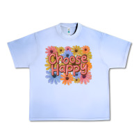 Grape Ice choose happy Urban Heavy Tee - MaliasSmallBusiness