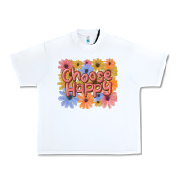 White choose happy Urban Heavy Tee - MaliasSmallBusiness