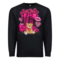Black Army boots Valentine's Day Premium Sweatshirt - HowdyJamesFarm