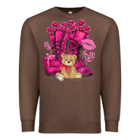 Chestnut Army boots Valentine's Day Premium Sweatshirt - HowdyJamesFarm