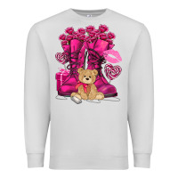 Dove Grey Army boots Valentine's Day Premium Sweatshirt - HowdyJamesFarm