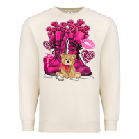 Sandshell Army boots Valentine's Day Premium Sweatshirt - HowdyJamesFarm
