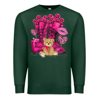 Sports Green Army boots Valentine's Day Premium Sweatshirt - HowdyJamesFarm
