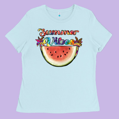 Summer Vibes Ladies Tee Designed By Jahusdesignshop